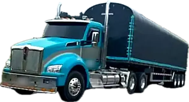 Tractomula Kenworth encarrozada en carretera